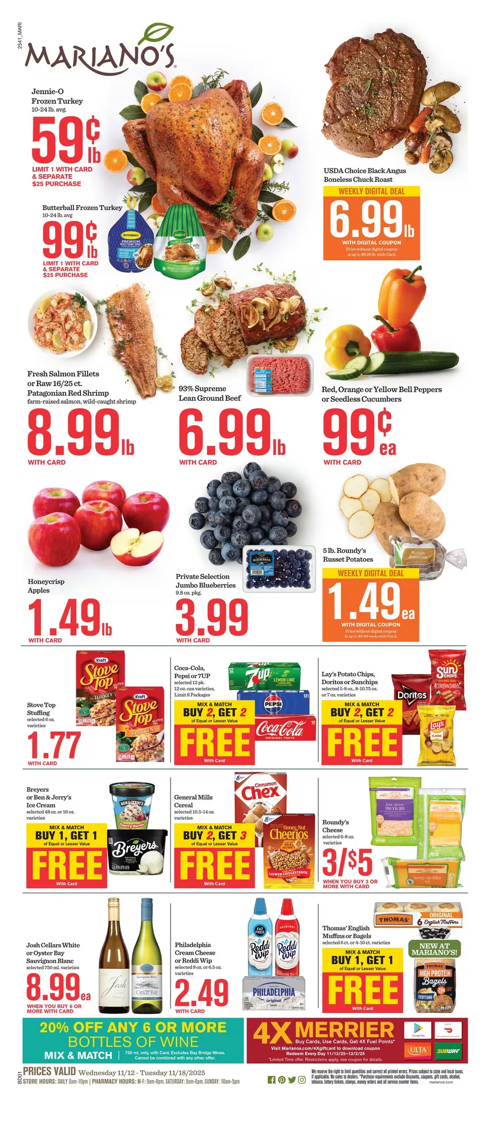 Weekly ad Mariano s Sales from November 12 to November 18 2025 - Page 1