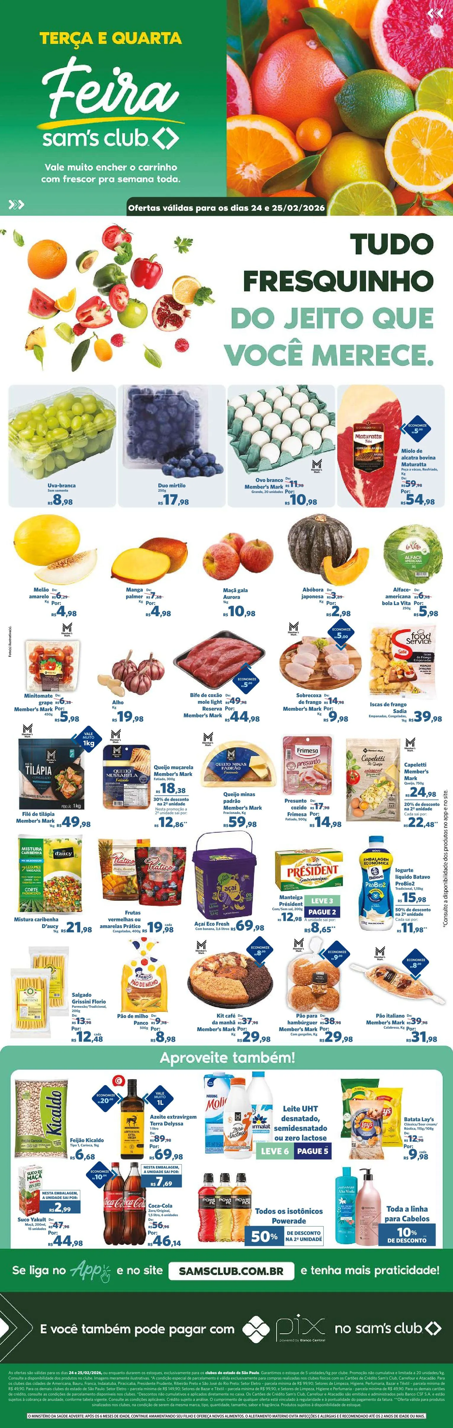 Encarte de Sam's Club  24 de fevereiro até 25 de fevereiro 2026 - Pagina 1