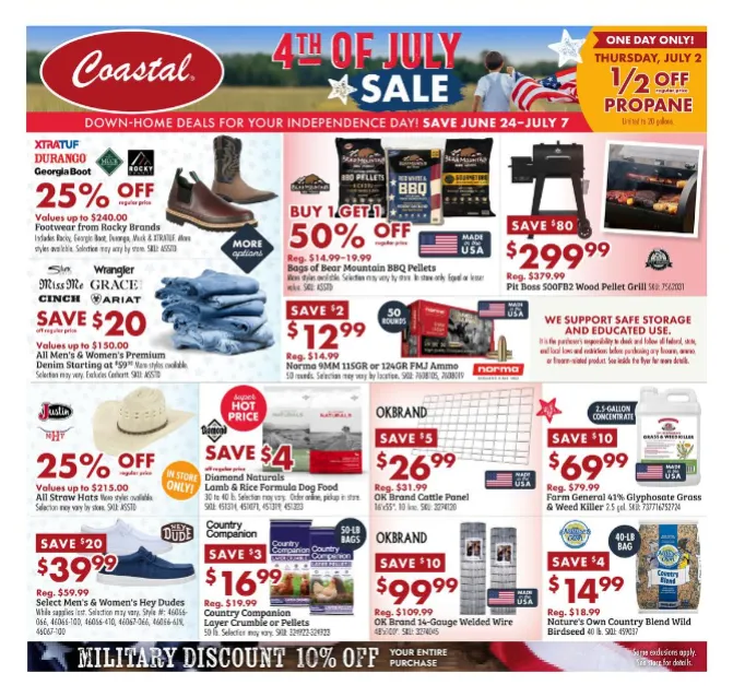 Weekly ad Coastal Sales from June 24 to July 7 2026 - Page 1
