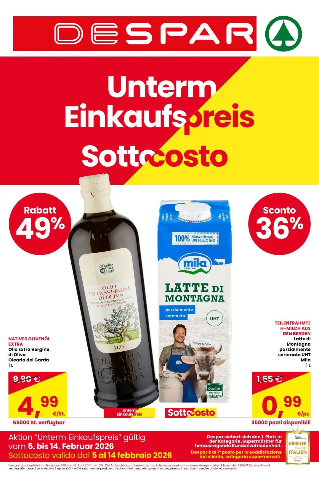  Volantini Despar da 5 febbraio a 14 febbraio di 2026 - Pagina del volantino 