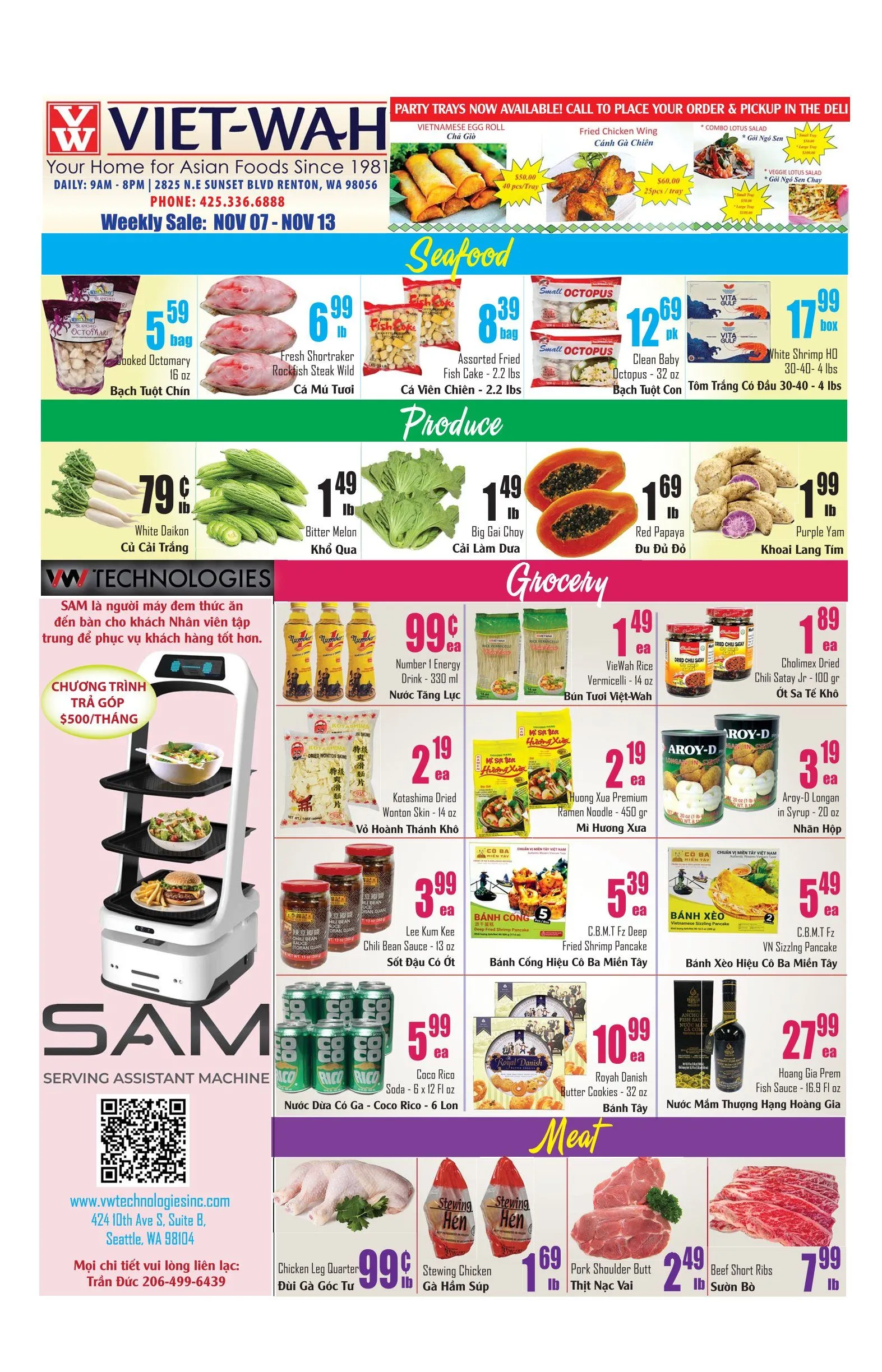 Weekly ad Viet Wah Sales from November 7 to November 13 2025 - Page 1