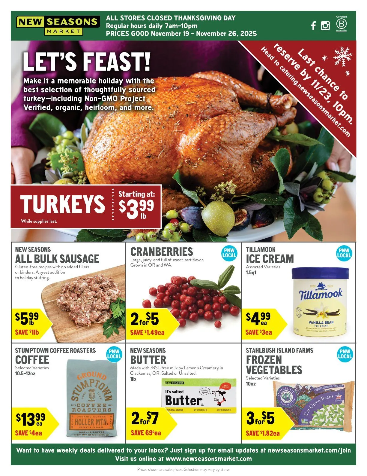 Weekly ad New Seasons Market  Sales from November 19 to November 26 2025 - Page 1