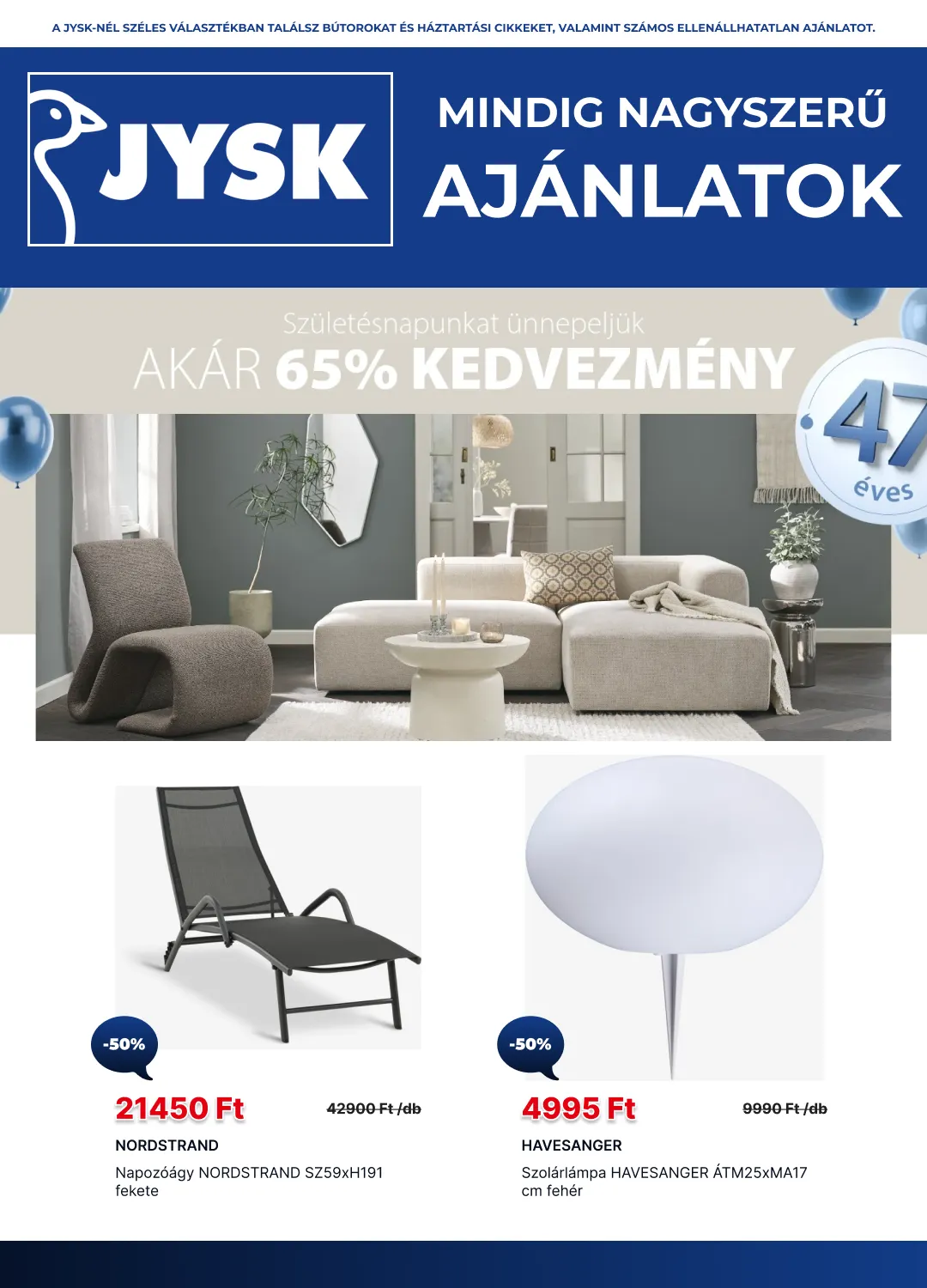 Katalógus JYSK április 22.-tól május 11.-ig 2026. - Oldal 1