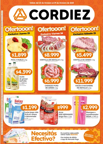 Ofertas de Ofertas Cordiez  20 de octubre al 29 de octubre 2025 - Página  del catálogo
