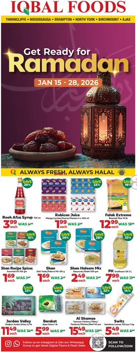 Iqbal Foods lSales from January 15 to January 28 2026 - flyer page 1