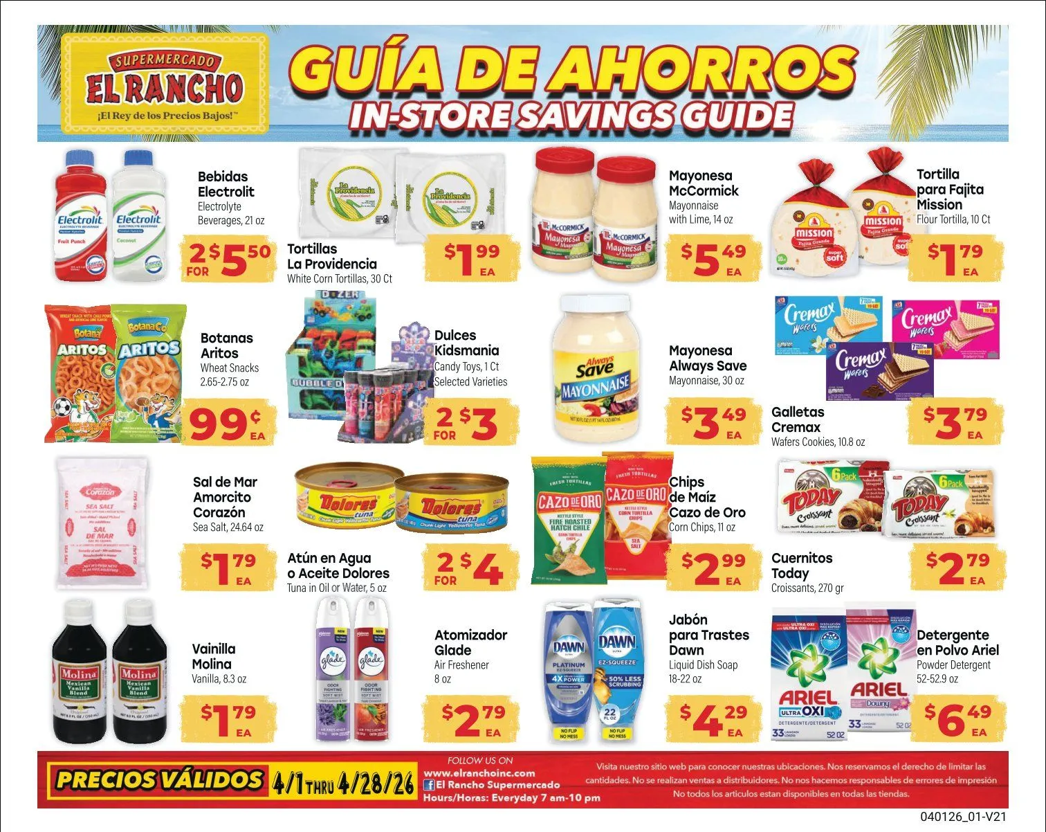 Weekly ad El Rancho Sales from April 1 to April 28 2026 - Page 