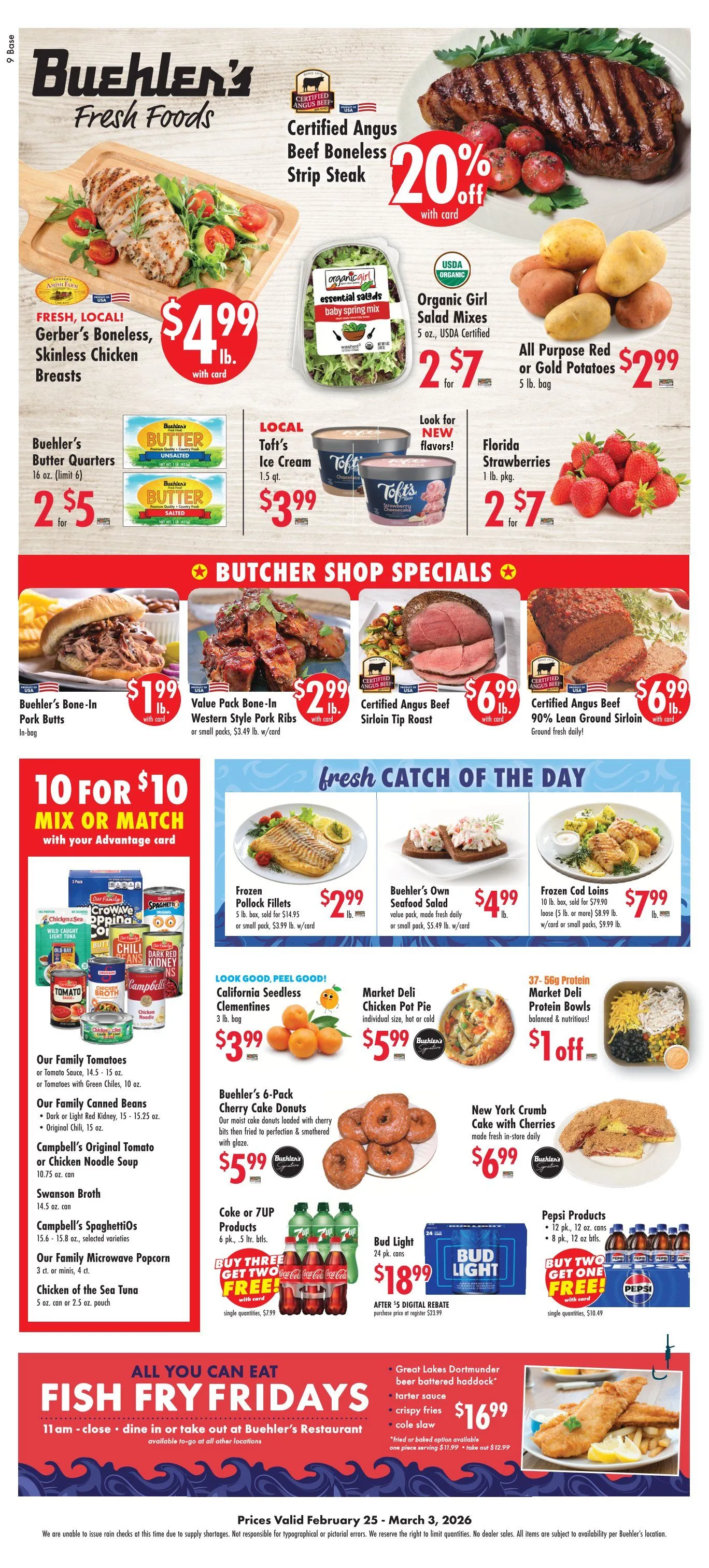 Weekly ad Buehler's Fresh Foods Sales from February 25 to March 3 2026 - Page 1
