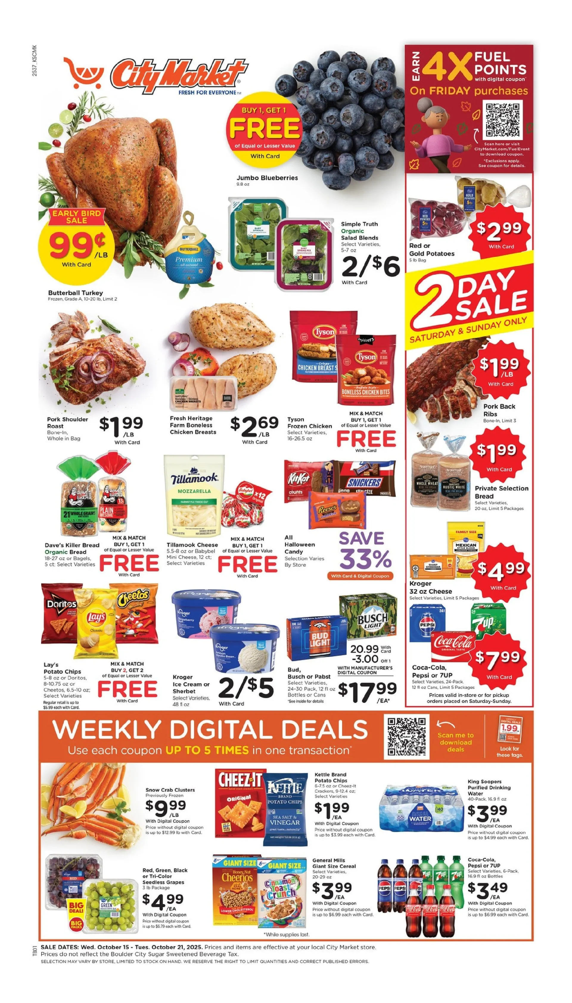 Weekly ad City Market Sales from October 15 to October 21 2025 - Page 1