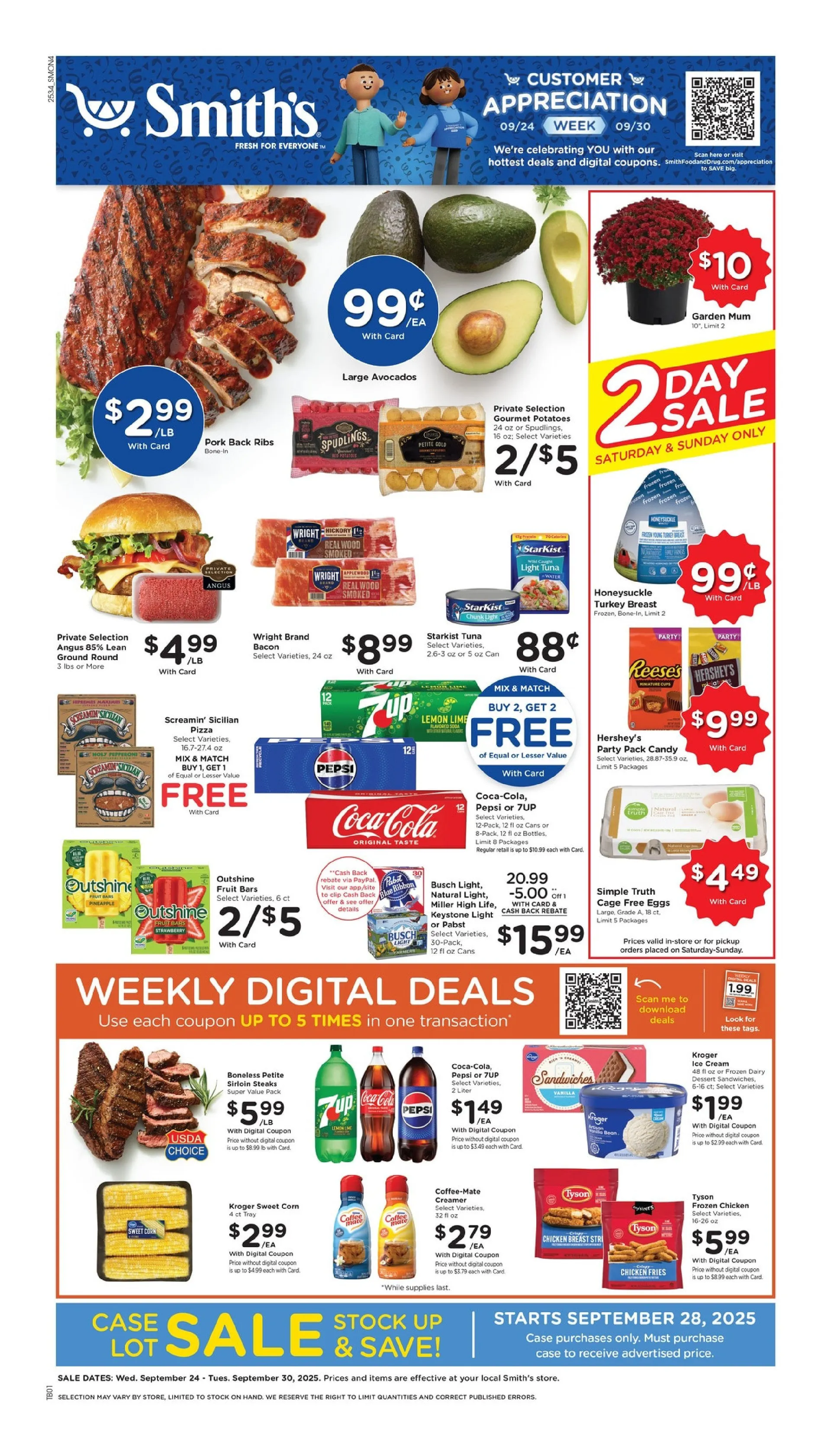 Weekly ad Smith's Sales from September 24 to September 30 2025 - Page 1