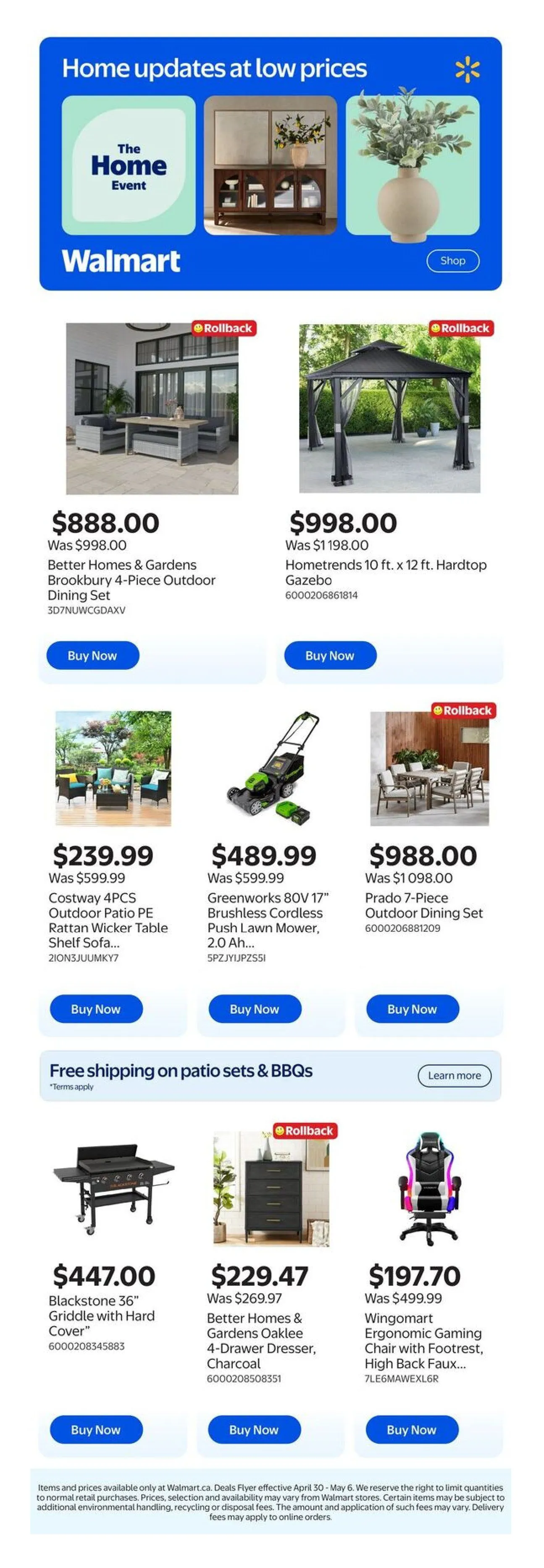 Walmart Sales from May 30 to May 6 2026 - flyer page 1