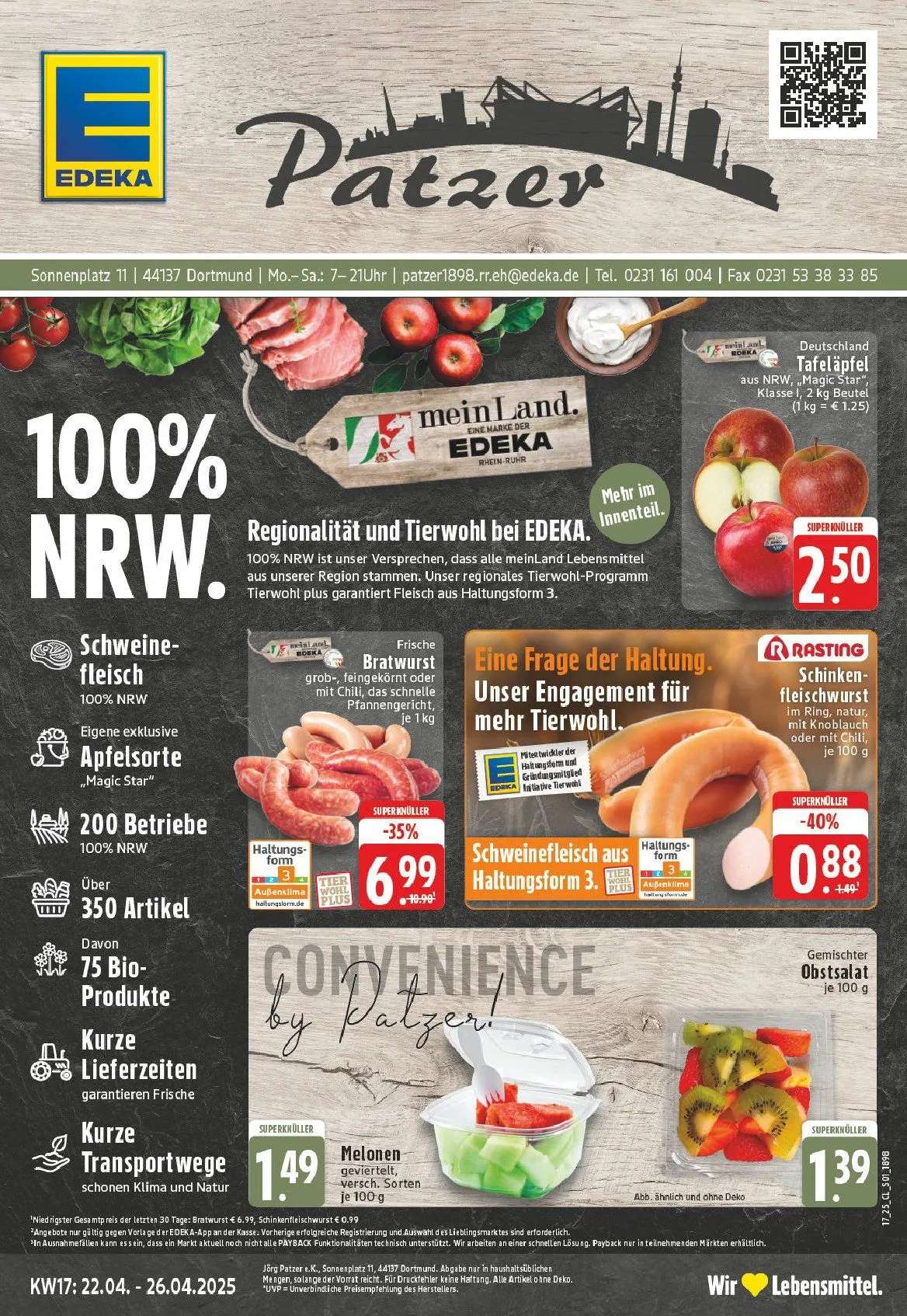 Edeka Prospekt von 21. April bis 26. April 2025 - Prospekt seite 1