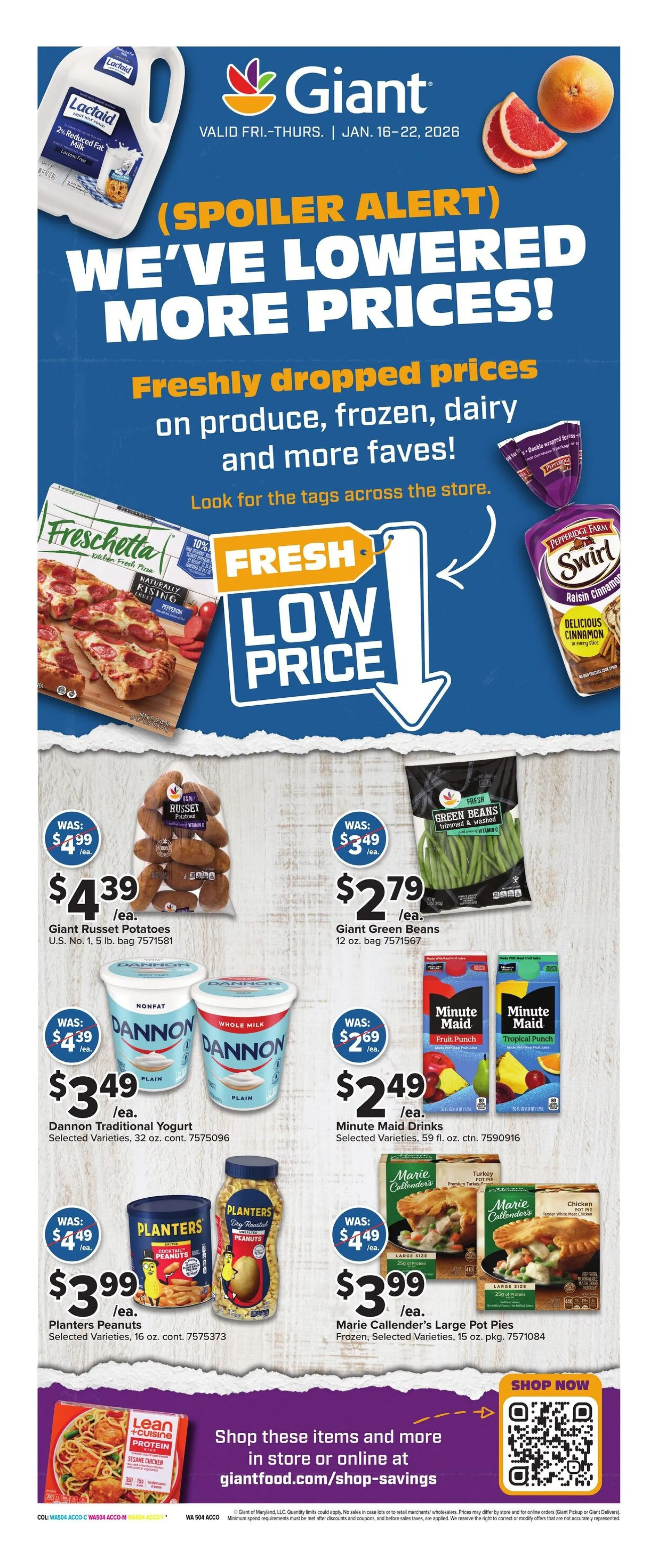 Weekly ad Giant Food Sales from January 16 to January 31 2026 - Page 1