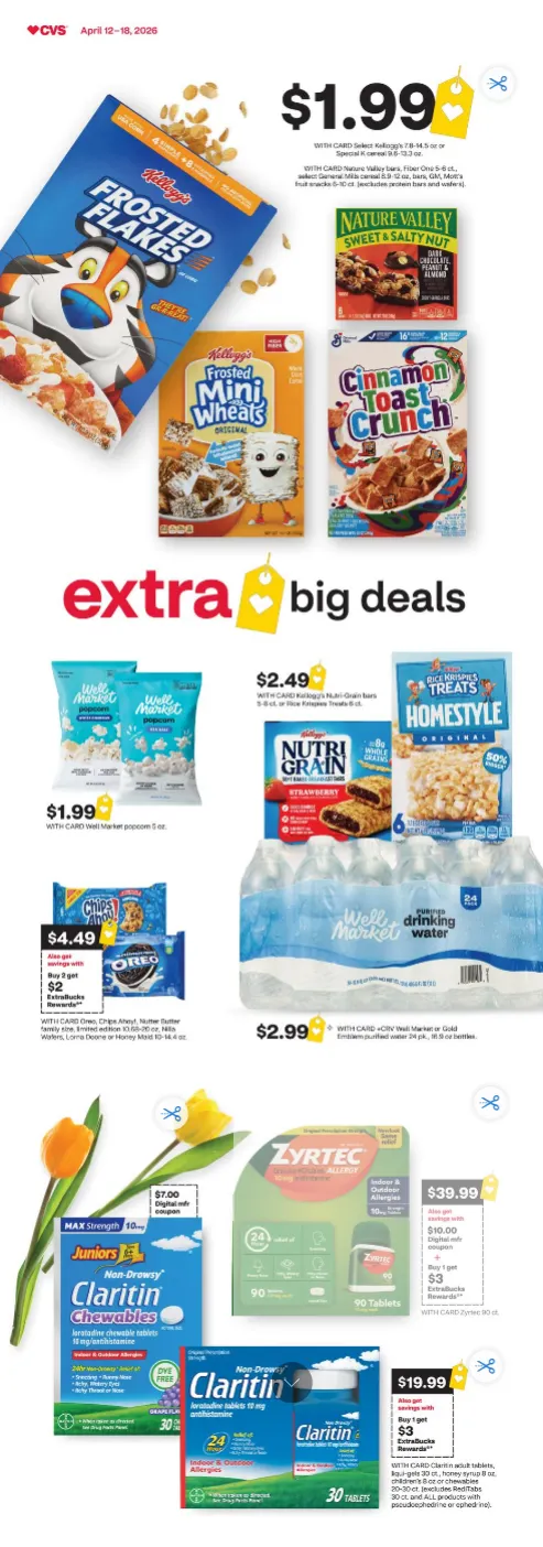 Weekly promotion CVS Health Sales spanning from April 12 to April 19 2026 - Page 1 for Catalogue 365