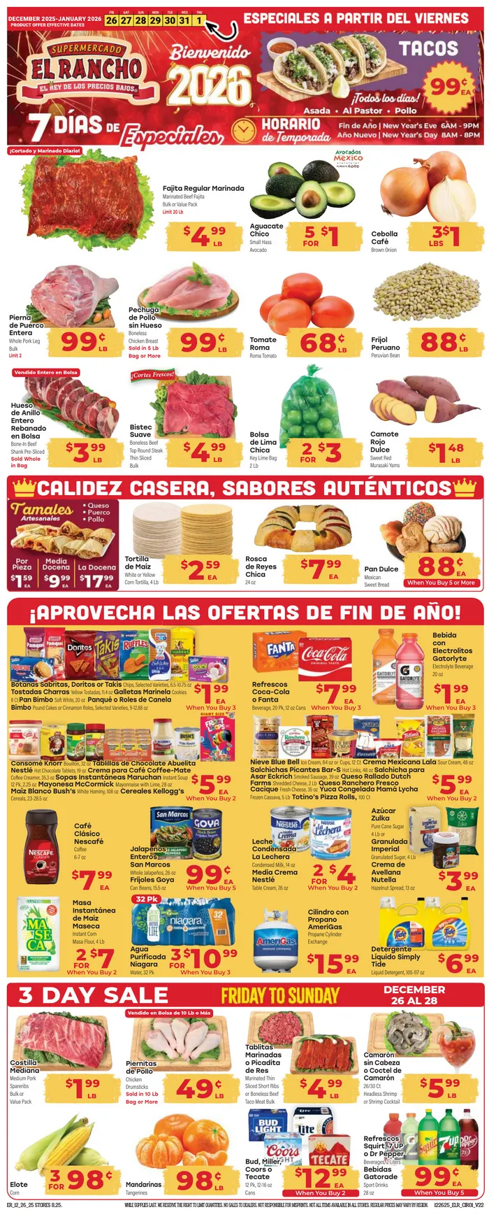 Weekly ad El Rancho Sales from December 26 to December 31 2025 - Page 1