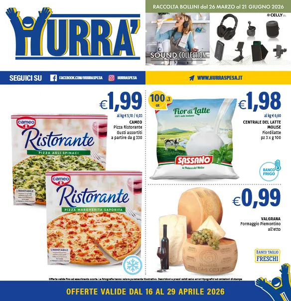 Volantini Hurrà da 16 aprile a 29 aprile di 2026 - Pagina del volantino 1