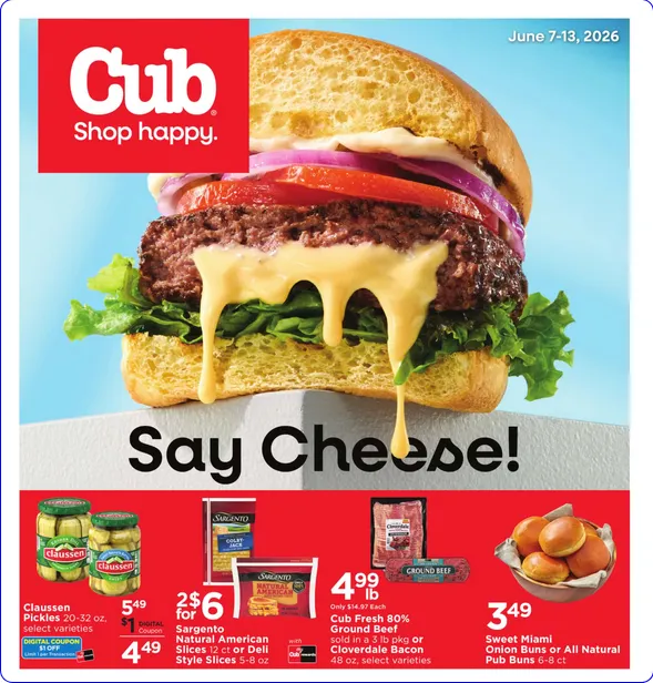 Weekly promotion Cub Foods  Sales spanning from June 7 to June 13 2026 - Page 1 for Catalogue 365