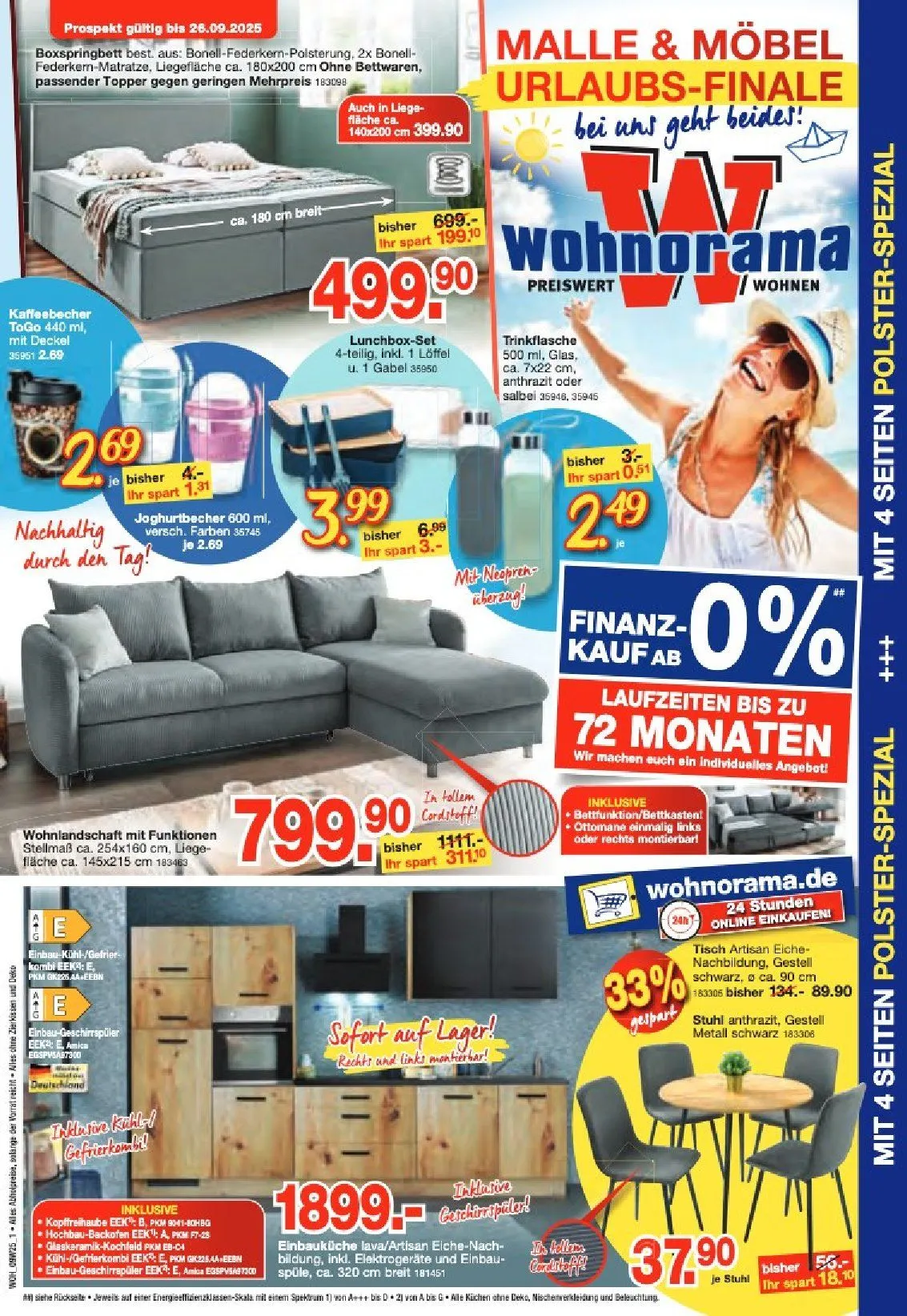  Wohnorama Prospekte von 1. September bis 26. September 2025 - Prospekt seite 1