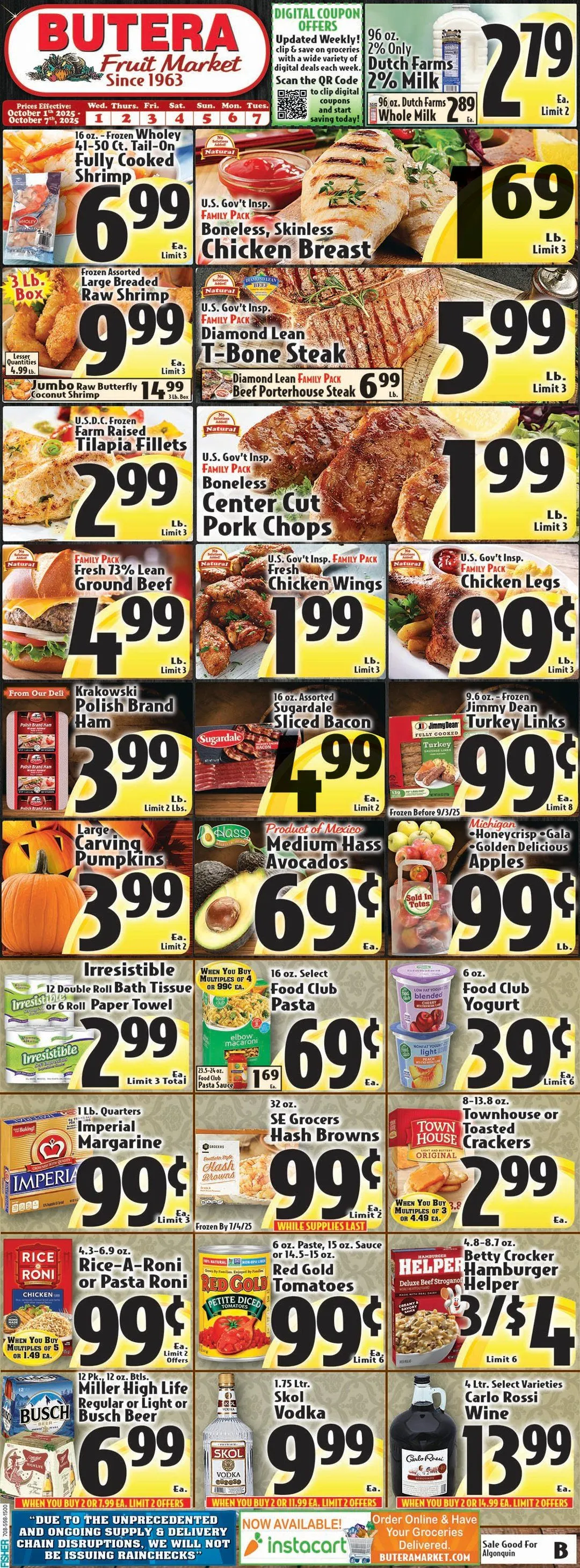 Weekly ad Butera Sales from October 1 to October 7 2025 - Page 1