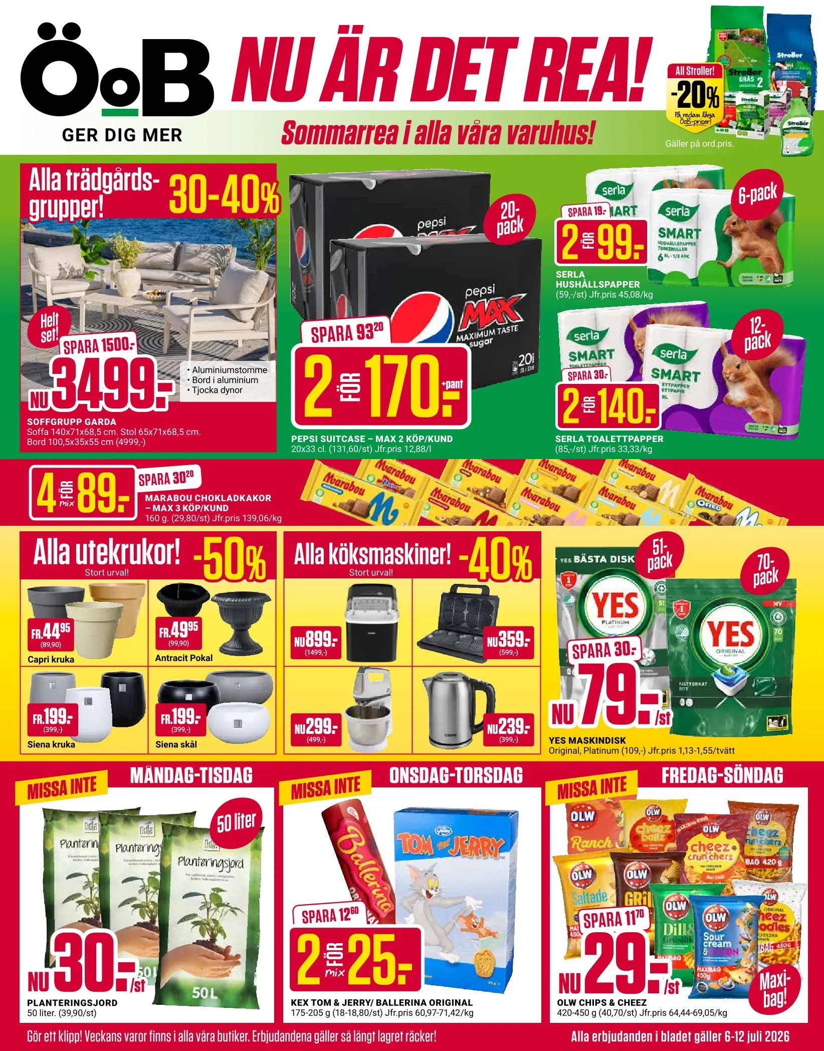 Senaste ÖoB  från 6 juli till 11 juli 2026 - Reklamblad sidor 1