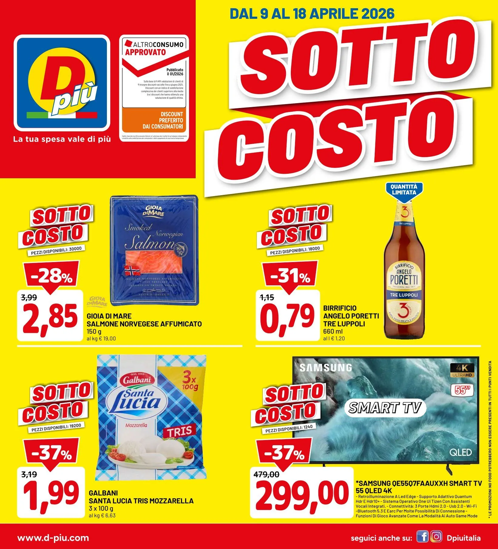 Volantini D Più da 9 aprile a 18 aprile di 2026 - Pagina del volantino 1