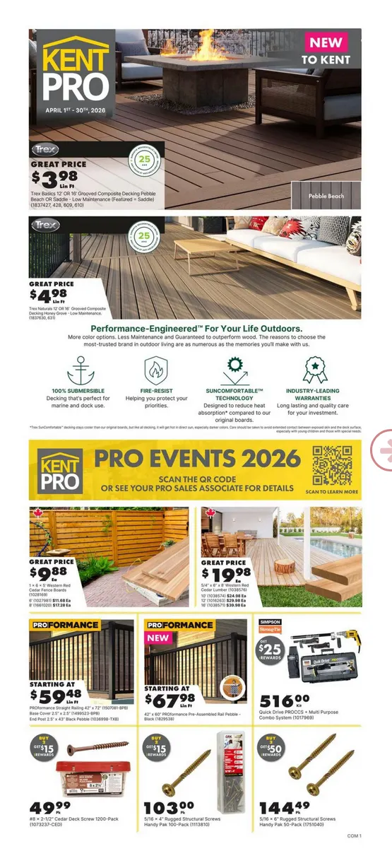 Kent Sales from April 1 to April 30 2026 - flyer page 