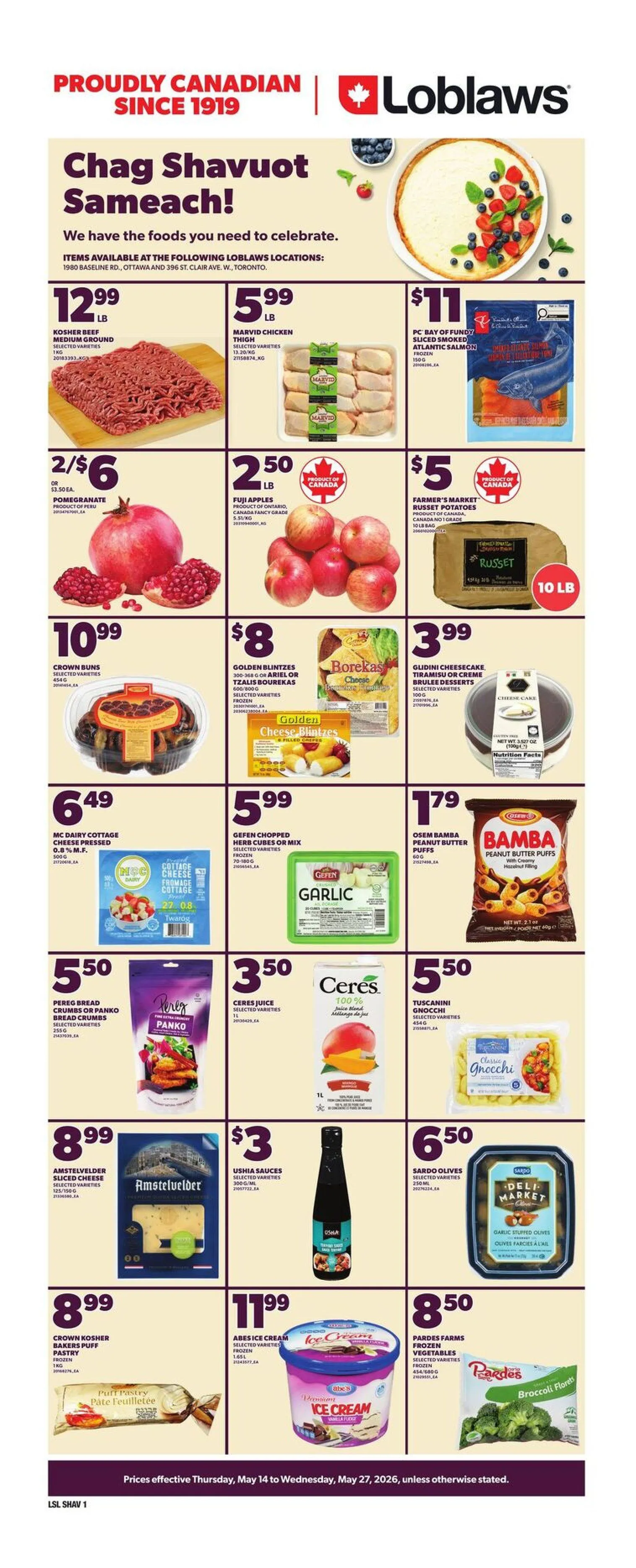 Loblaws Sales from May 14 to May 27 2026 - flyer page 1