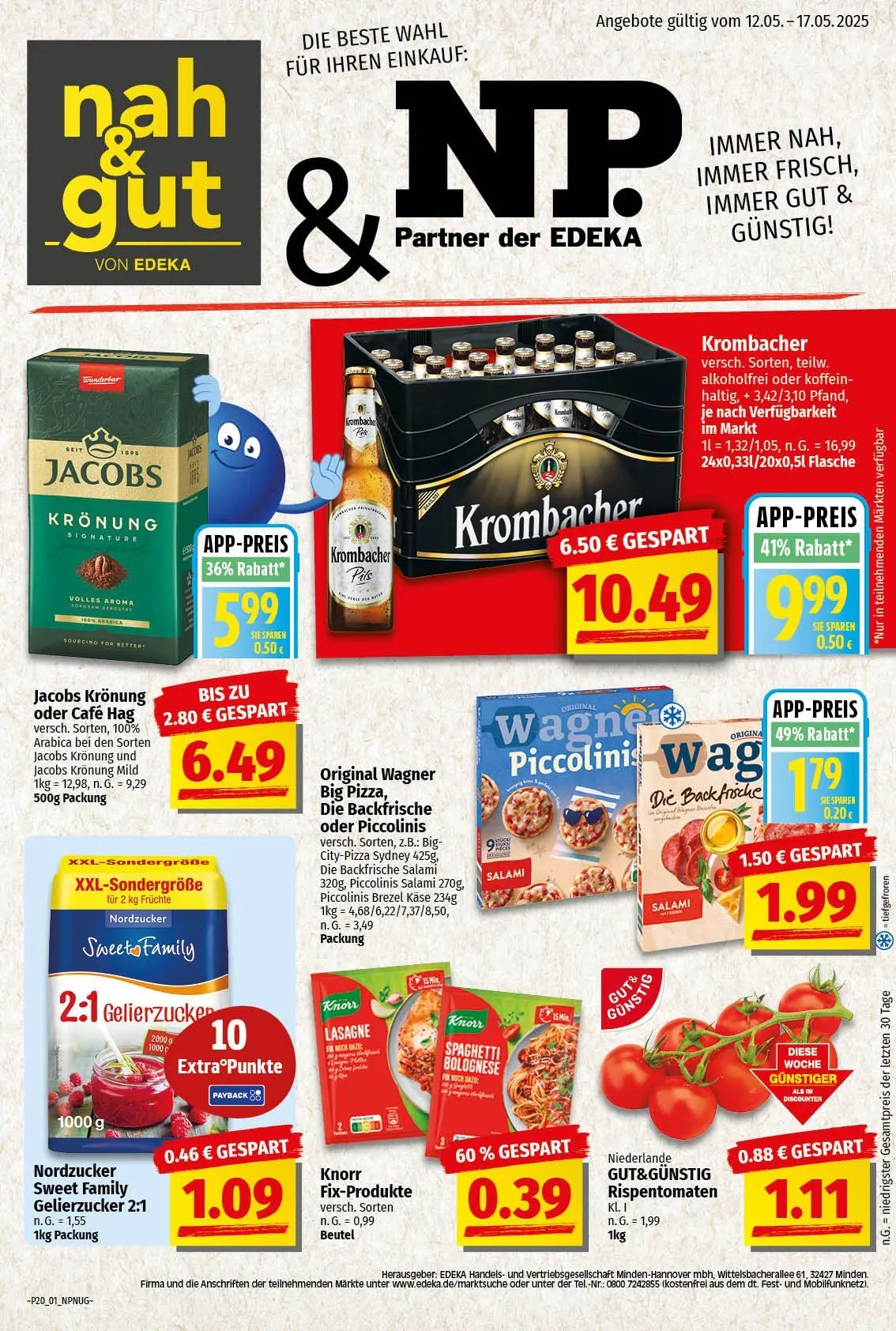 Nah & Gut Prospekte von 12. Mai bis 17. Mai 2025 - Prospekt seite 1