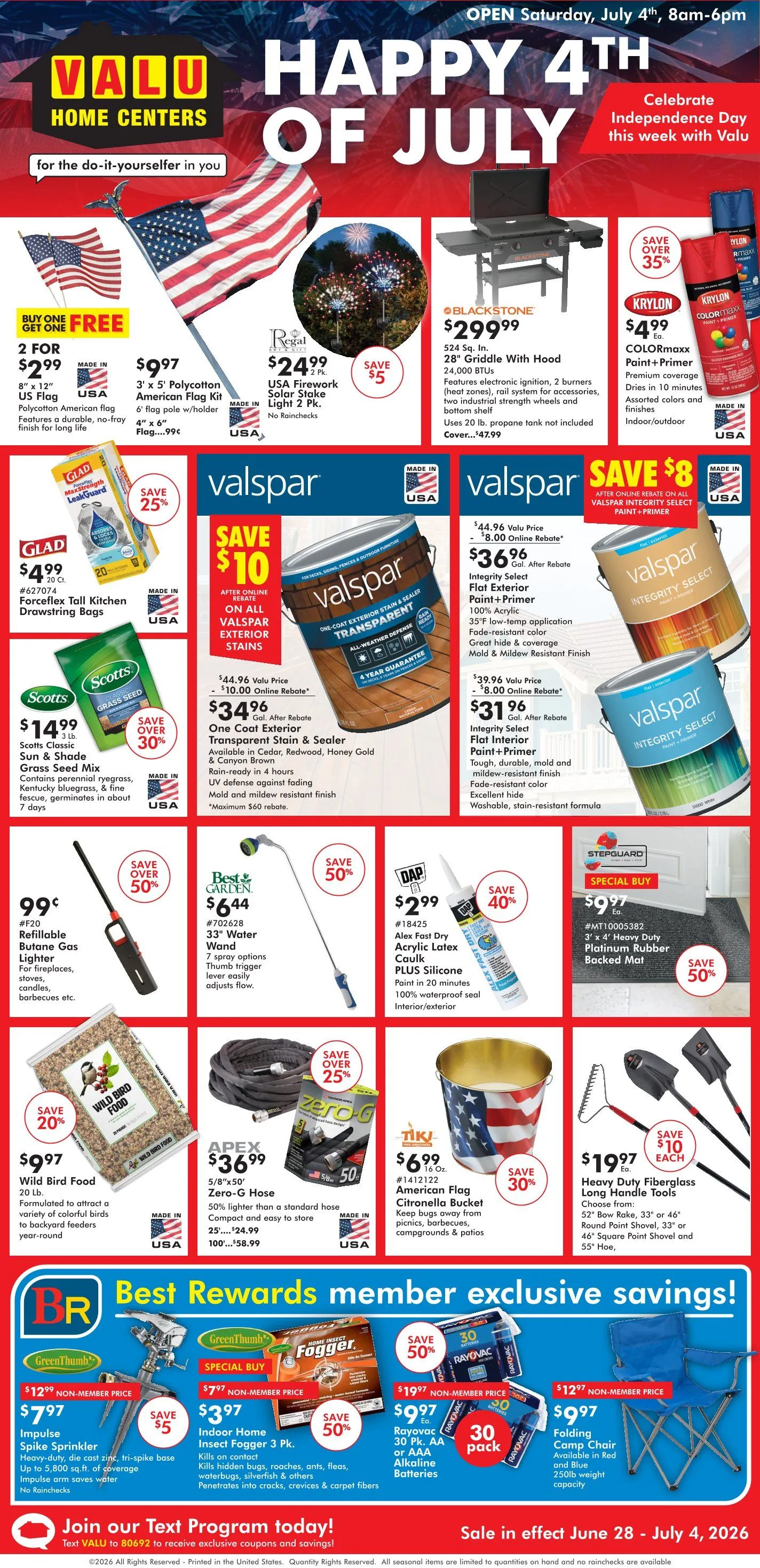 Weekly ad Valu Home Centers Sales from June 28 to July 4 2026 - Page