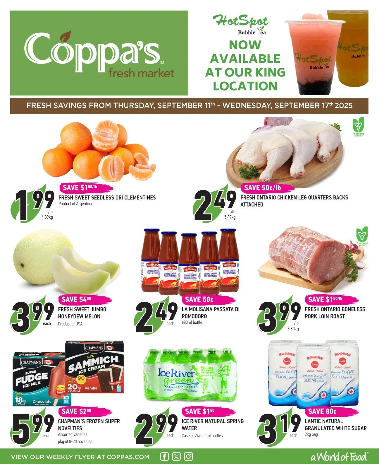 Coppas Fresh Market Sales from September 11 to September 17 2025 - flyer page 1