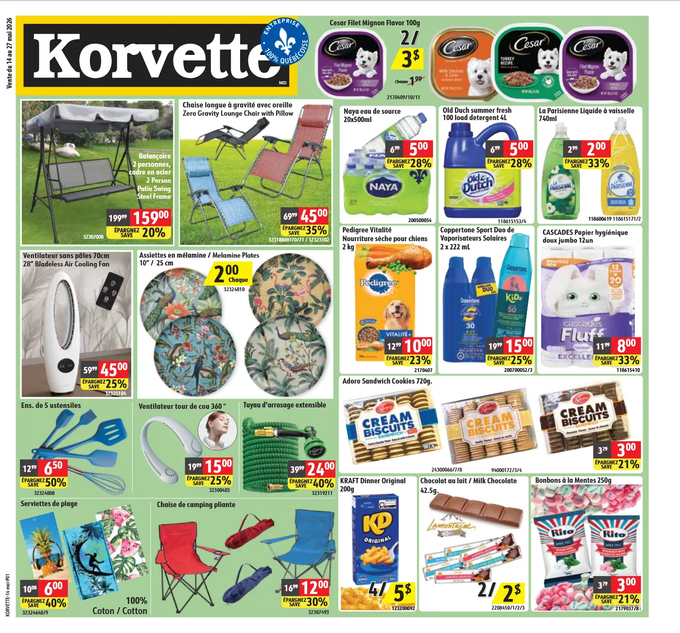 Korvette Sales from May 14 to May 27 2026 - flyer page 