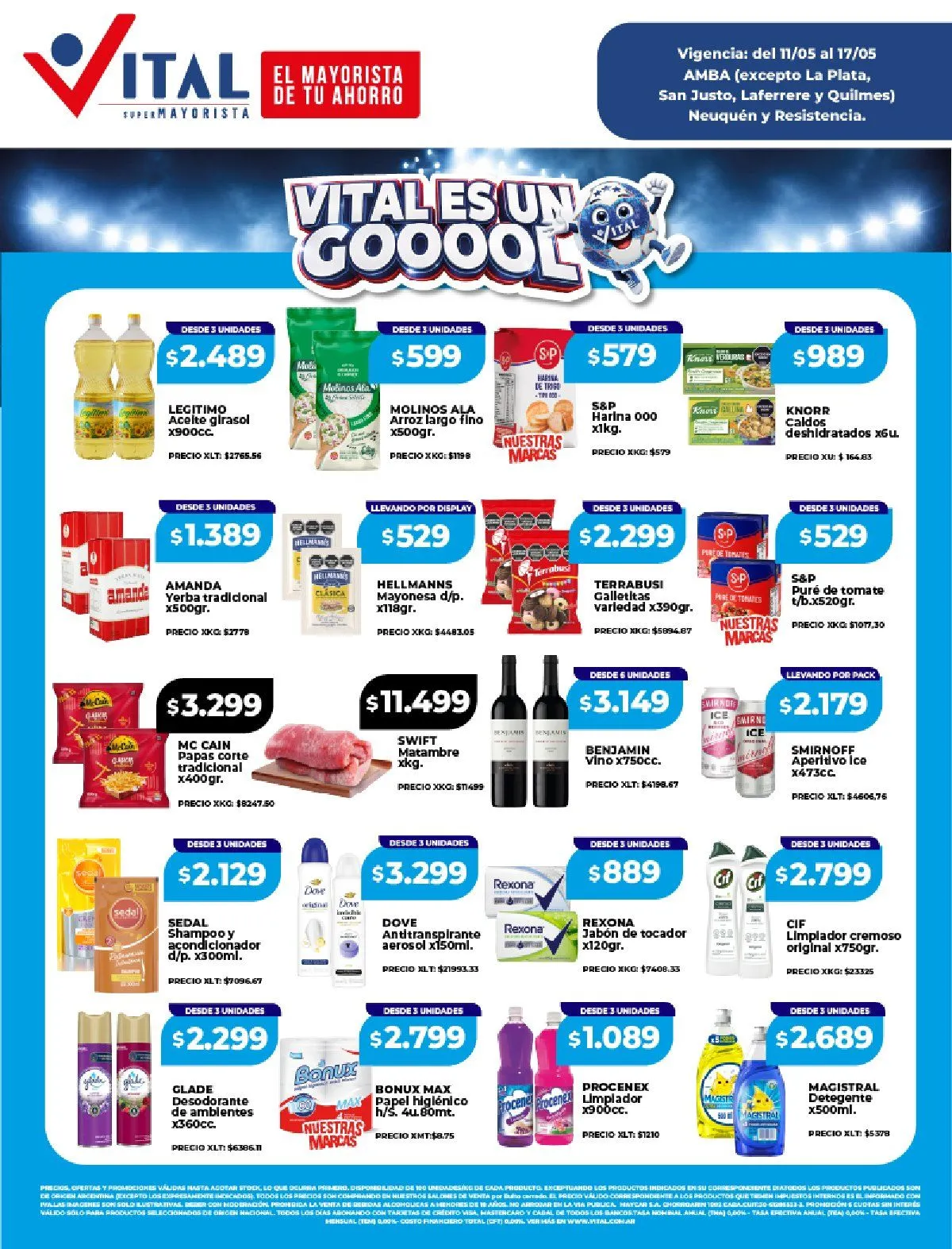 Ofertas de  Vital Ofertas 11 de mayo al 17 de mayo 2026 - Página 1 del catálogo