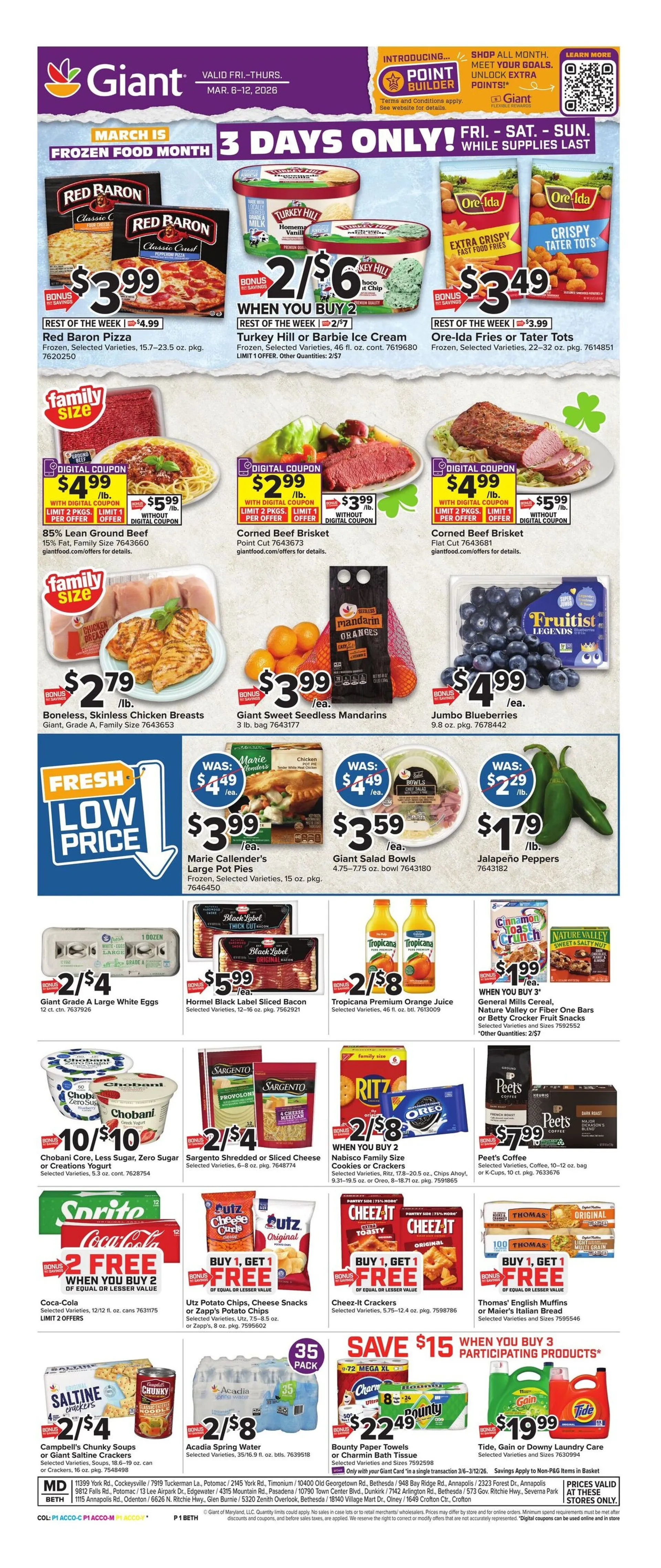 Weekly ad Giant Food Sales from March 6 to March 12 2026 - Page 1