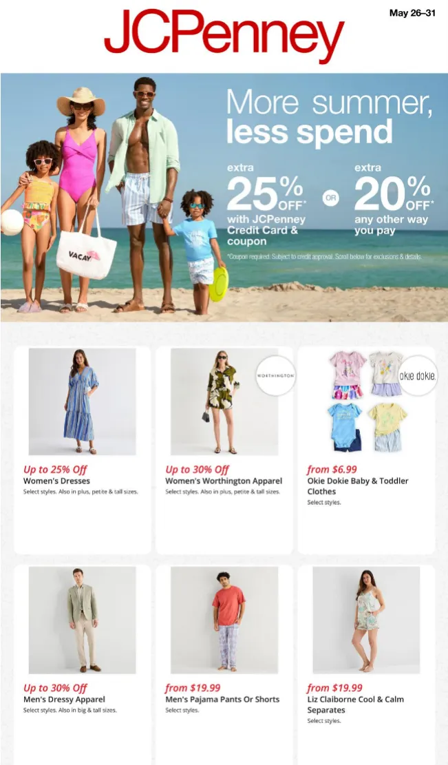 Weekly ad JCPenney Sales from May 26 to May 31 2026 - Page 1