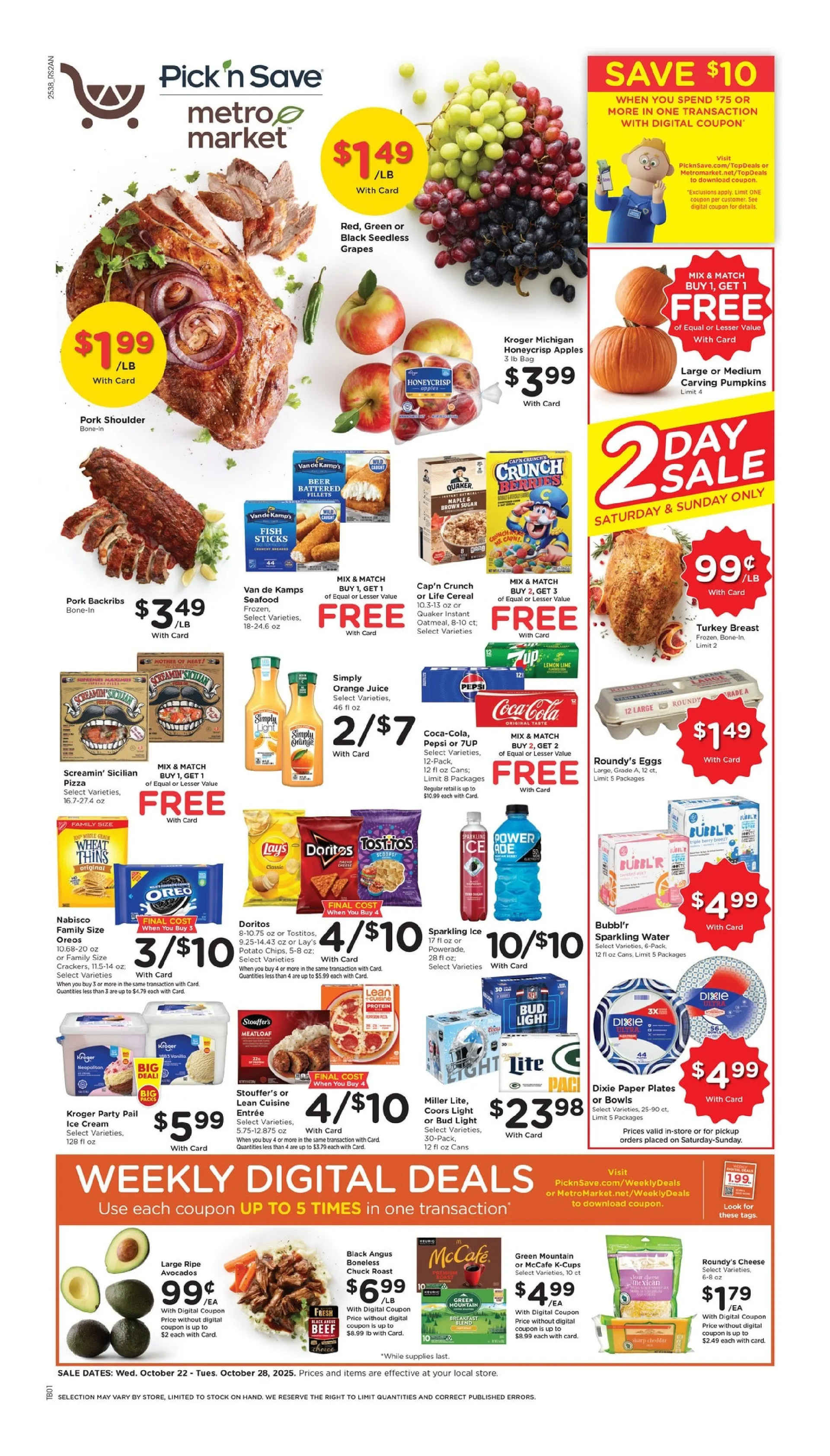 Weekly ad Metro Market Sales from October 22 to October 28 2025 - Page 