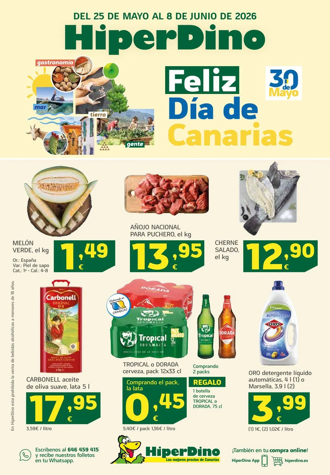 Catálogo de HiperDino Ofertas 25 de mayo al 8 de junio 2026 - Página 1