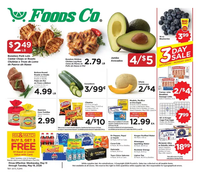 Weekly ad Foods Co. Sales from May 13 to May 19 2026 - Page