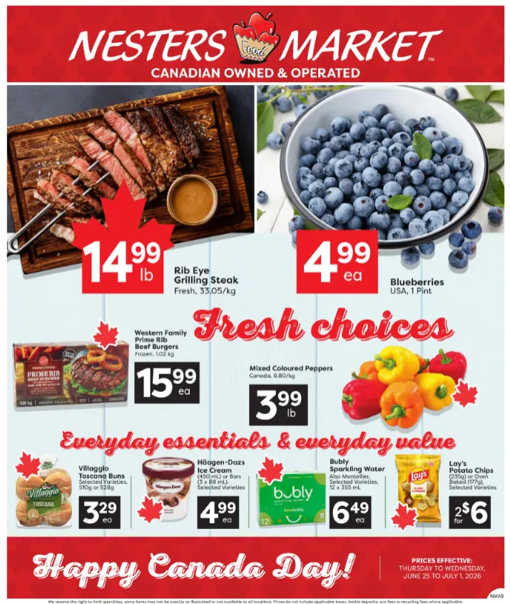 Nesters Market Sales from June 25 to July 1 2026 - flyer page 1