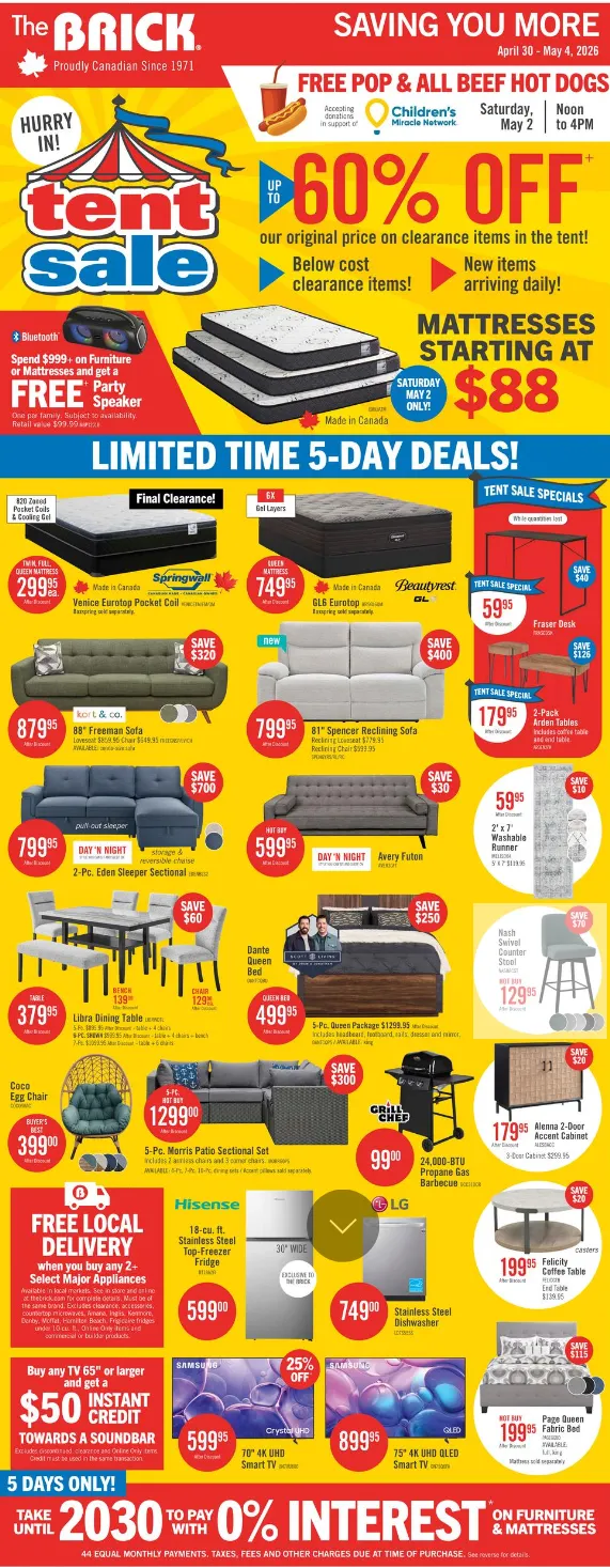 The Brick Sales from April 30 to May 14 2026 - flyer page 1