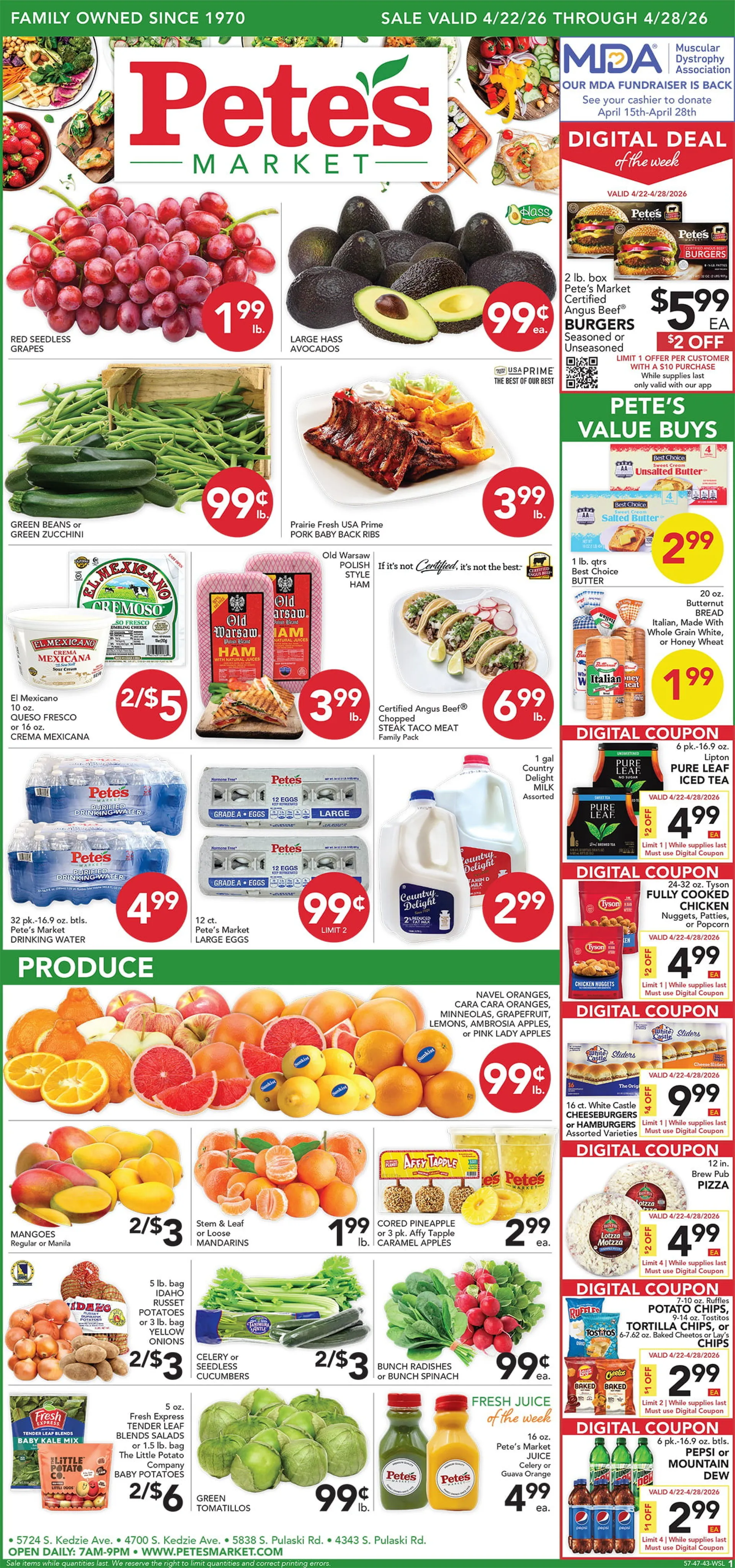 Weekly ad Pete's Fresh Market Sales from April 22 to April 28 2026 - Page 