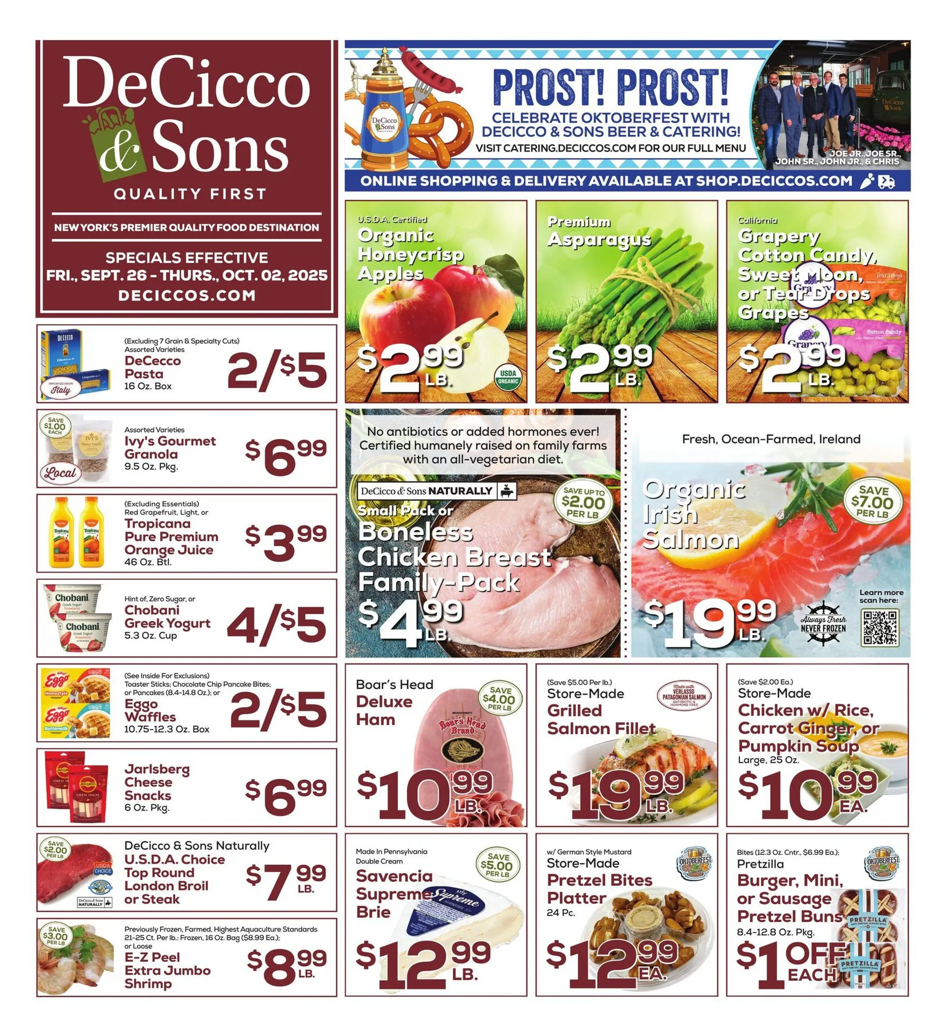Weekly ad DeCicco & Sons Sales from September 26 to October 2 2025 - Page 1