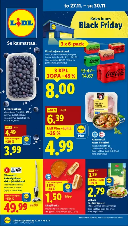 Lidl voimassa alkaen 27. marraskuuta - 3. joulukuuta 2025 - Tarjouslehti sivu