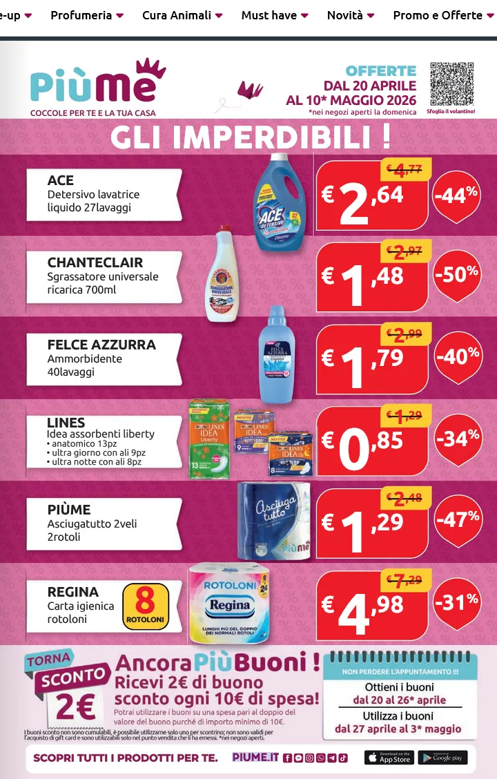  Volantini Più Me da 20 aprile a 10 maggio di 2026 - Pagina del volantino 