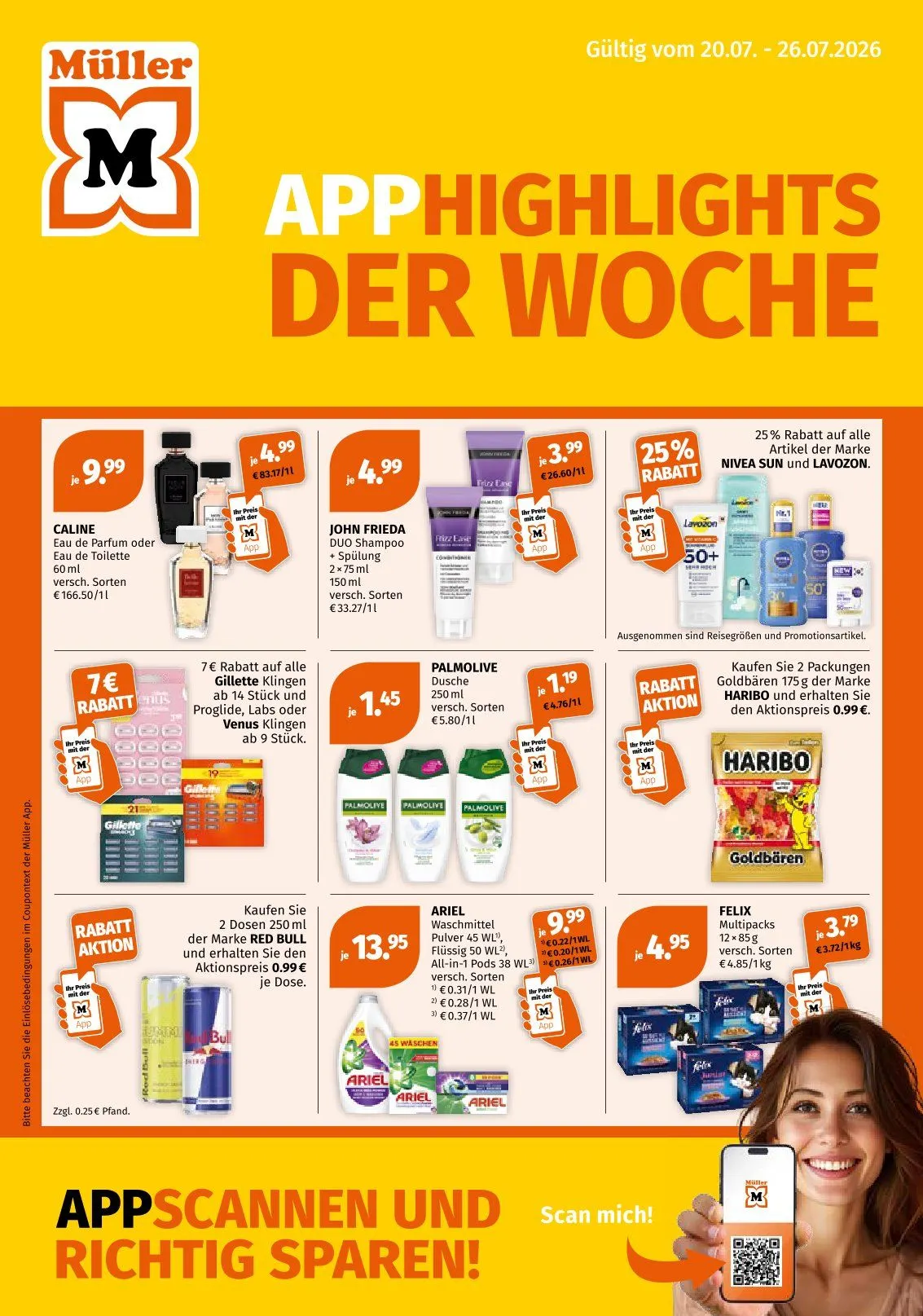 Müller von 20. Juli bis 26. Juli 2026 - Flugblätt seite