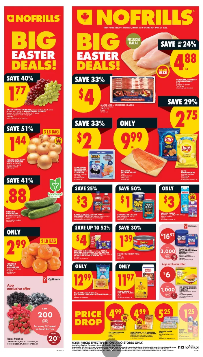 Nofrills Sales from March 26 to April 1 2026 - flyer page 1
