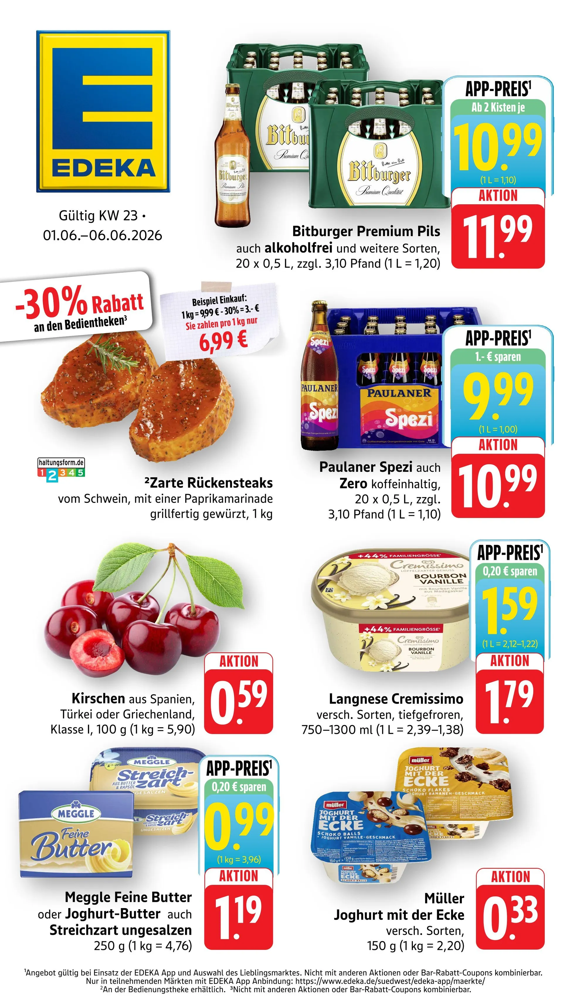 Edeka Angebote von 1. Juni bis 6. Juni 2026 - Prospekt seite 1