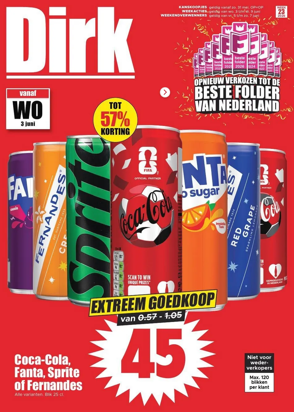 DIRK Folder van 1 juni tot 7 juni 2026 - Folder pagina 1