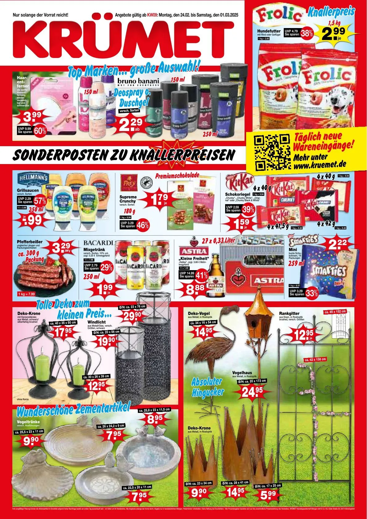 Krümet Sonderposten angebote von 24. Februar bis 1. März 2025 - Prospekt seite