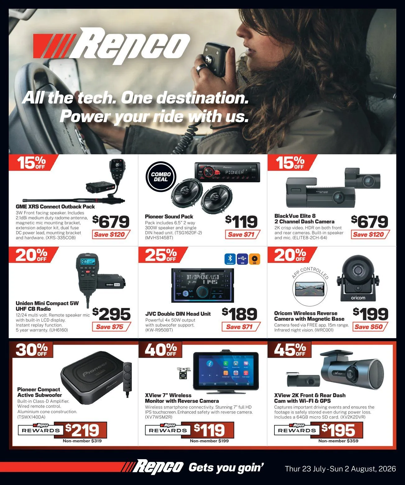 Repco - Catalogue valid from 22 July to 2 August 2026 - page 1