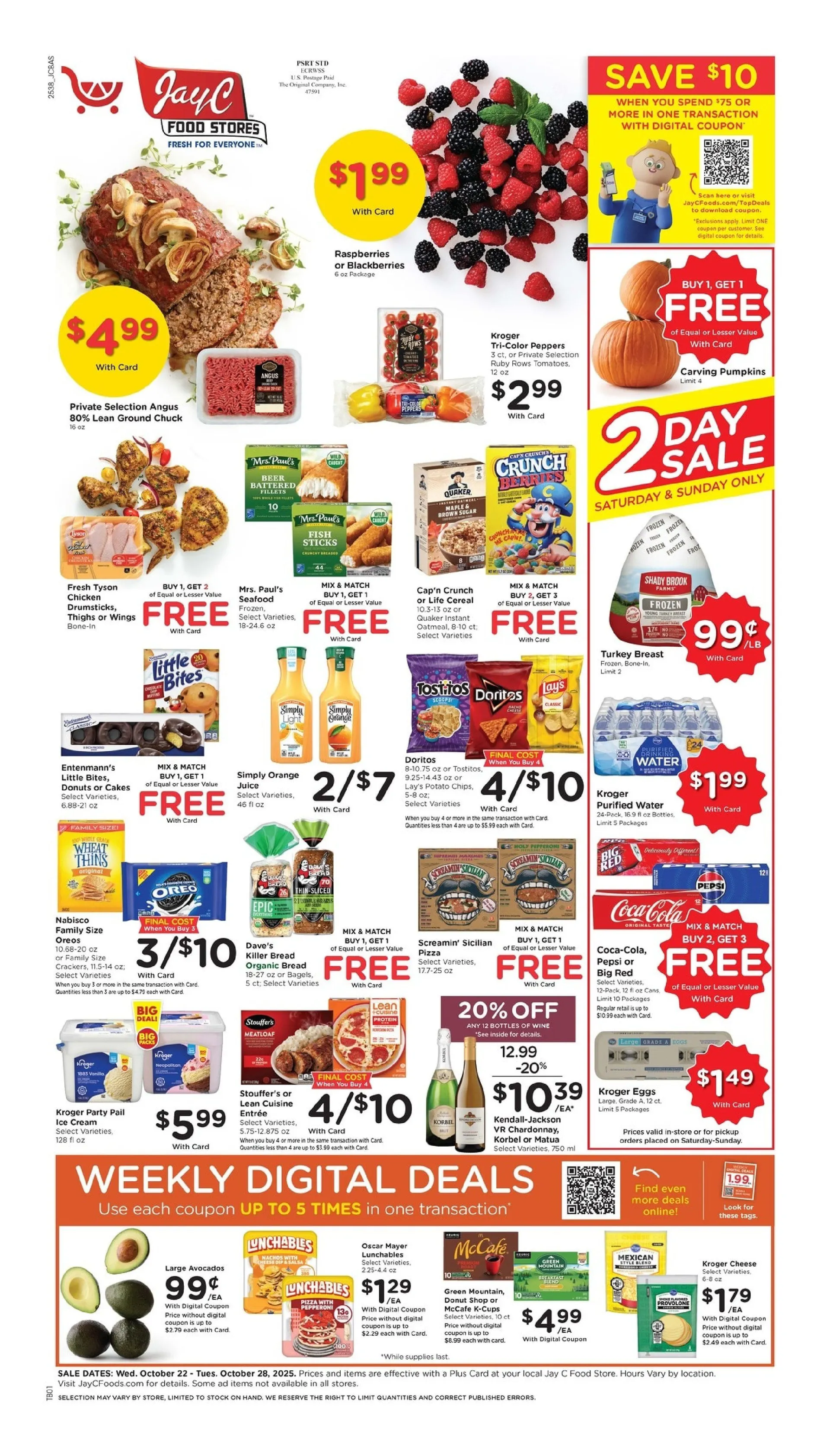Weekly ad  Jay C Food Stores Sales from October 22 to October 28 2025 - Page 