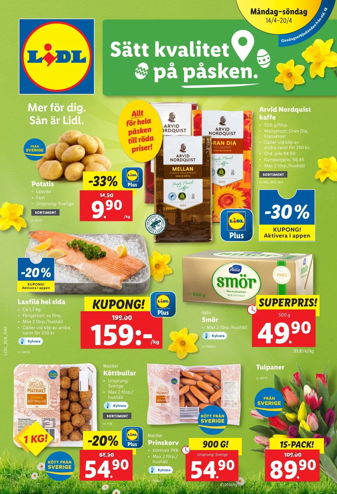 Lidl specialer bjudanden från 14 april till 30 april 2025 - Reklamblad sidor 1